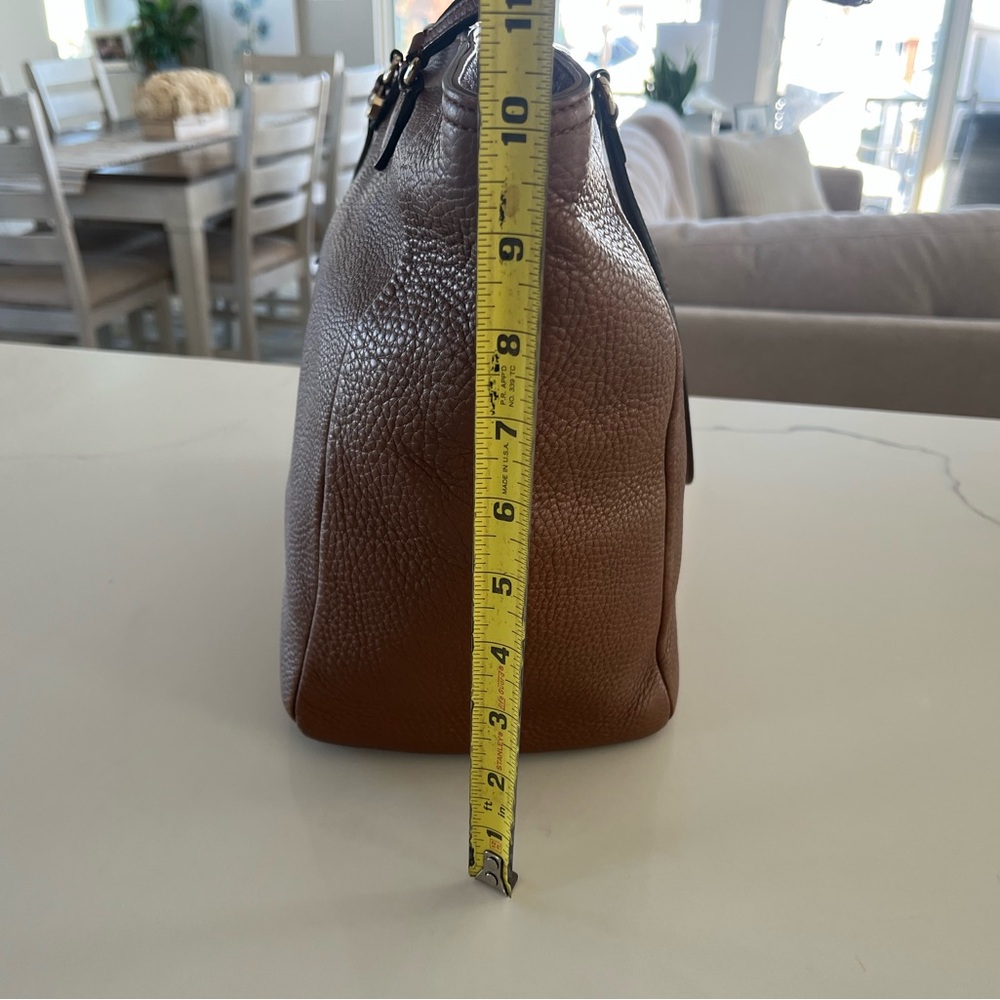 Gucci - Interlocking GG Bree Large Brown Pebbled Leather Tote Bag Shoulder Bag - Picture 13 of 17